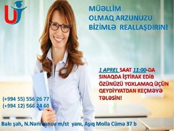 Müəllim olmaq arzunuzu bizimlə reallaşdırın! - 1