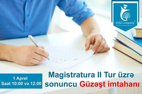 Magistratura II tur sonuncu güzəşt imtahanı - 1