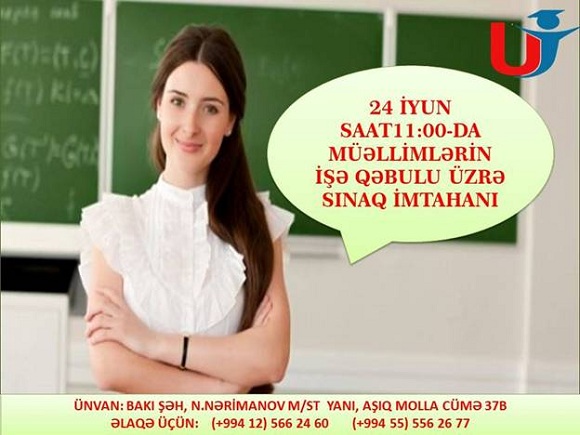 Müəllimlərin İşə Qəbulu imtahanına hazırlaşanların nəzərinə! - 1