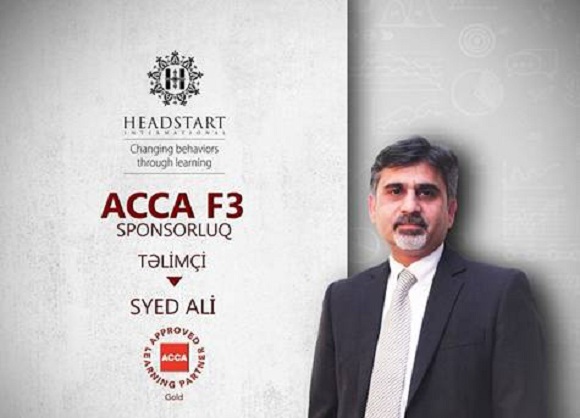 ACCA F3 təlimlərinə 40% endirim al