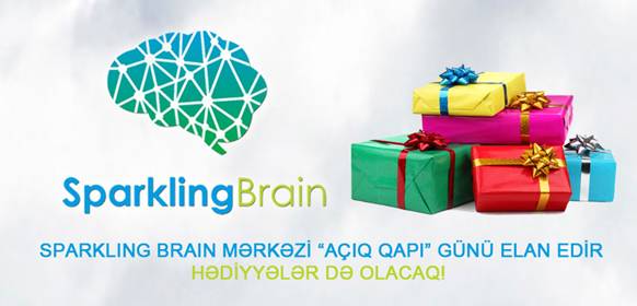 Sparkling Brain mərkəzi “Açıq qapı” günü elan edir - HƏDİYYƏLƏR də olacaq! - 1