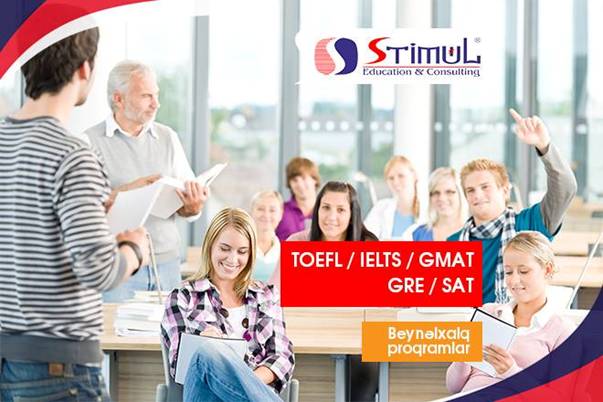 edirik TOEFL, İELTS, GMAT, GRE, SAT kurslarımızdan faydalanmağa dəvət edirik