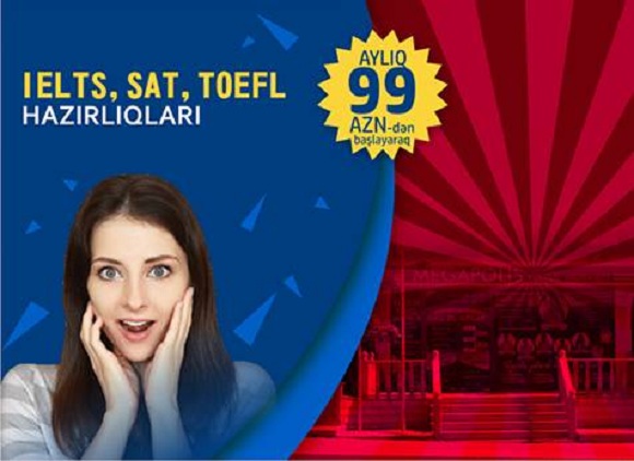 AMERİKA UNİVERSİTETİNİN mezunları terefinden tedris edilen İELTS, SAT, TOEFL hazırlığı !!!