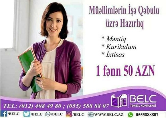 Müəllimlərin İşə Qəbulu üzrə Hazırlıq bizimlə keçin - 1