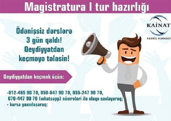 Magistratura I tur hazırlığı - 1