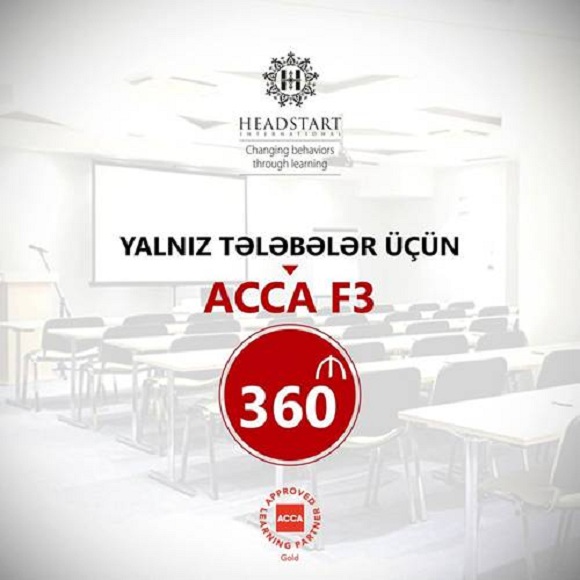 Yalnız tələbələrə ACCA F3 təlimi 360 AZN - 1