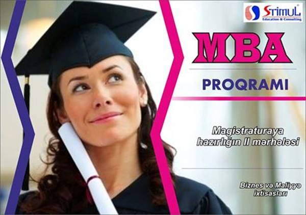 MBA proqramına hazırlıq üzrə qeydiyyat davam edir (STIMUL Education Consulting) - 1 MBA proqramına hazırlıq üzrə qeydiyyat davam edir (STIMUL Education Consulting) - 1