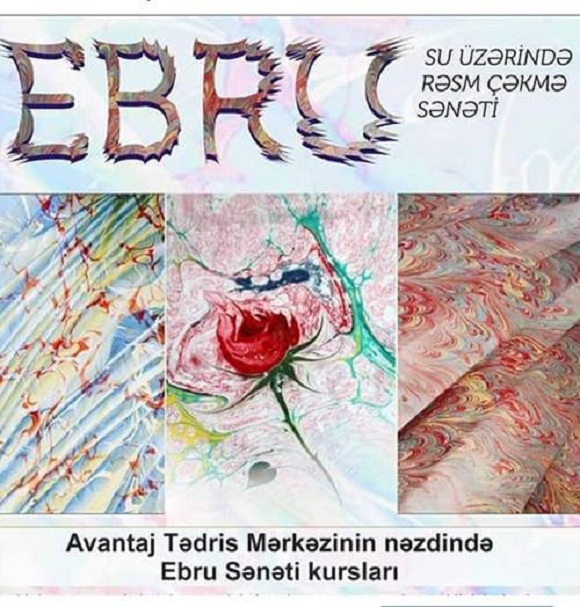 Ebru sənətinə bizdə yiyələnin - 1