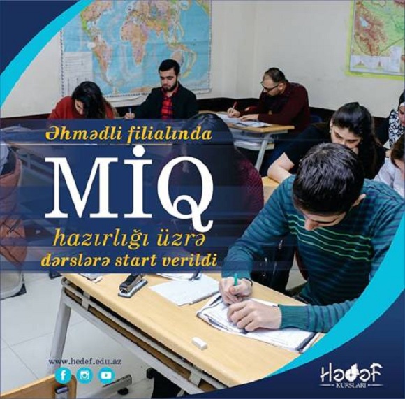 Əhmədli filialında MİQ hazırlığı üzrə dərslərə start verildi - 1