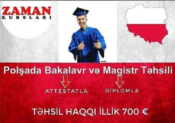 Bakalavr və Magistr təhsili - İMTAHANSIZ. Sadəcə attestat və diplomla təhsil almaq şansınız olacaq.